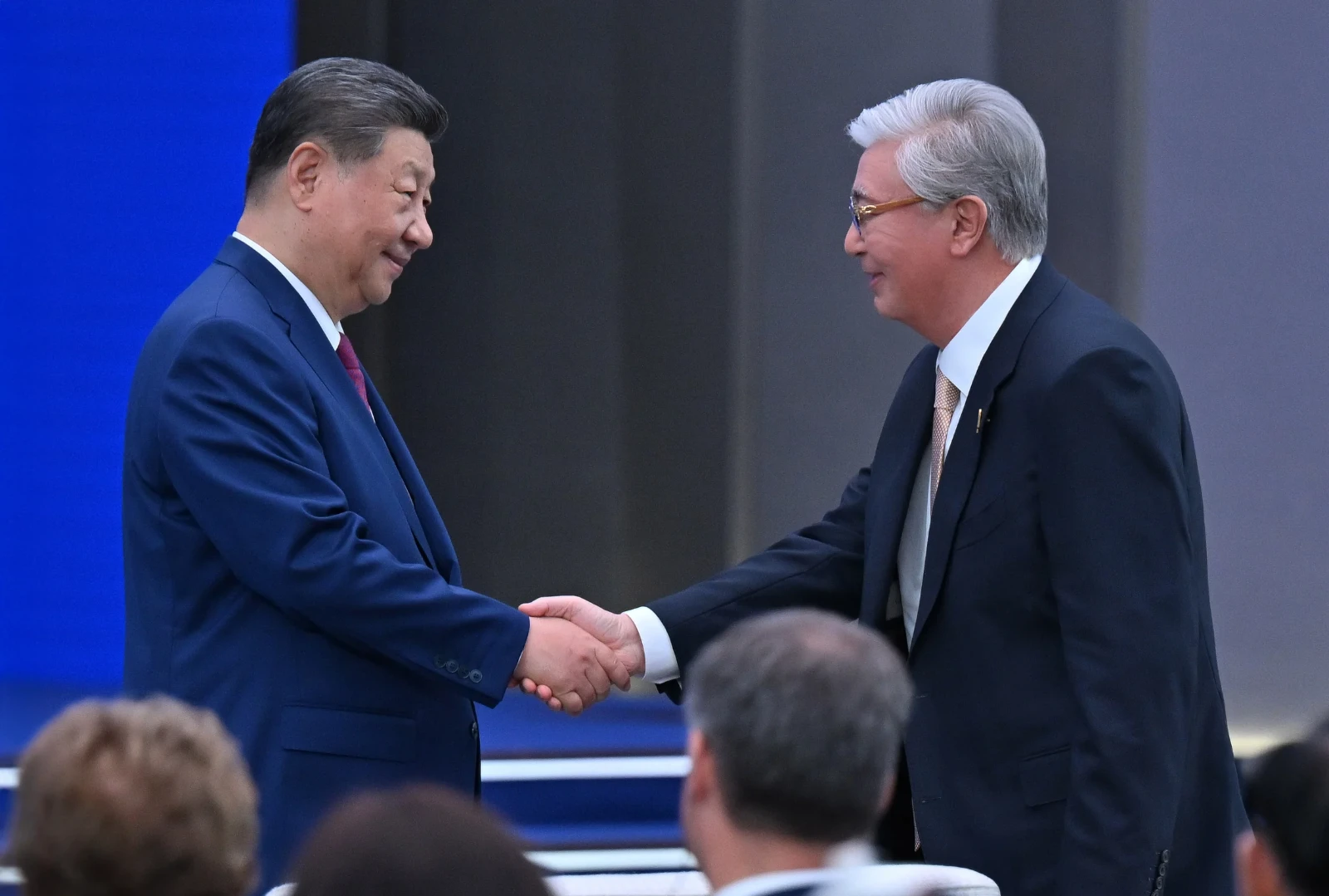 Xi Jinping and Kassym-Jomart Tokayev
